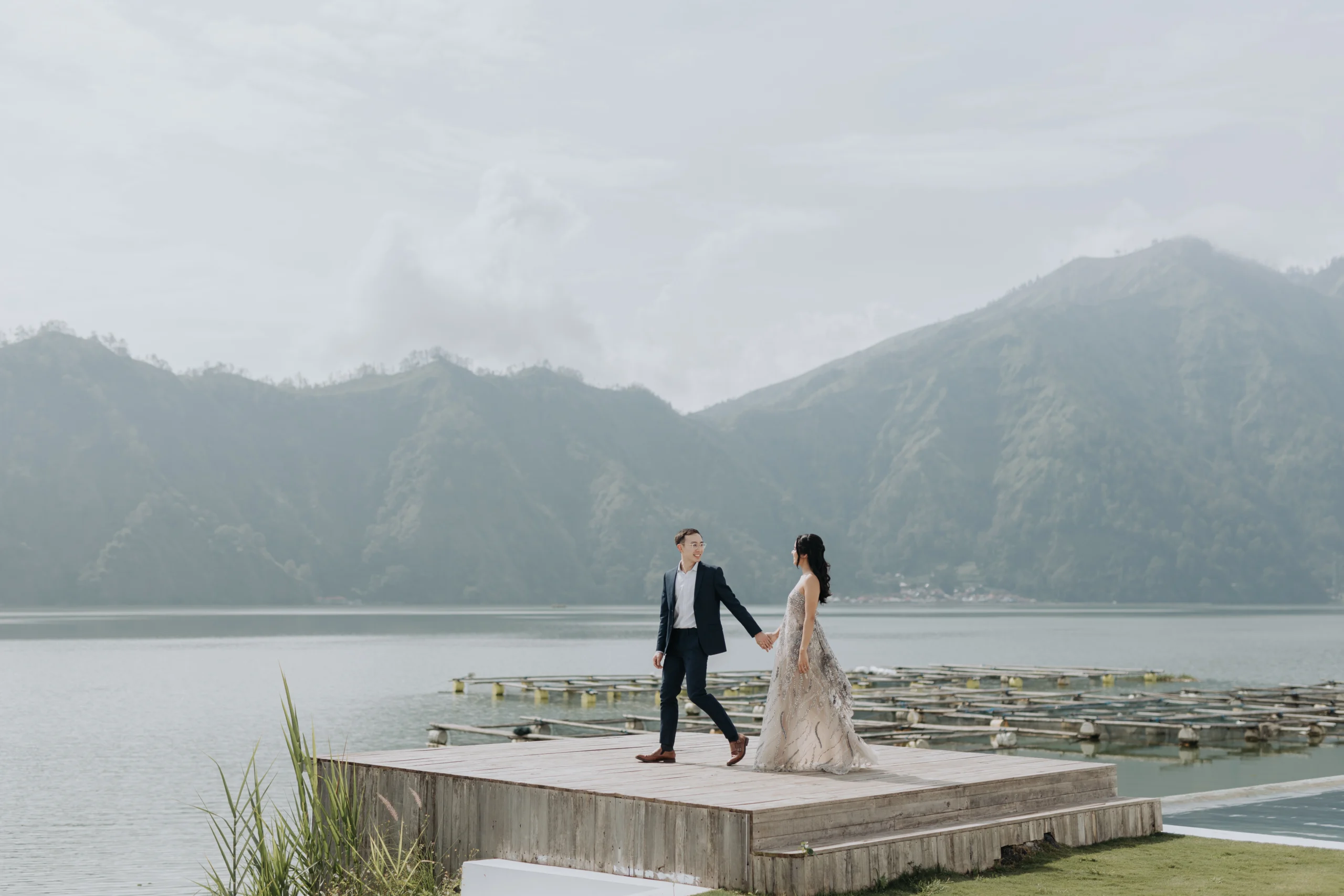 prewedding shoot at Lake Garden, Bali